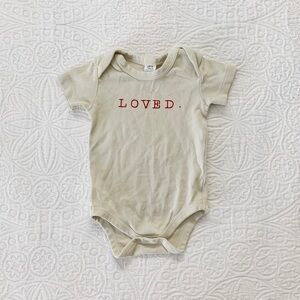 Colored‎ Organics Baby Loved Bodysuit Onesie (6-12 Months)